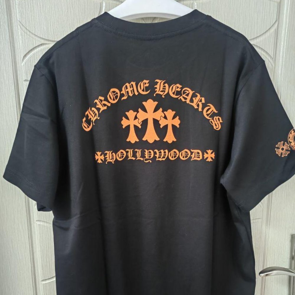 New chrome heart short-sleeved T-shirt